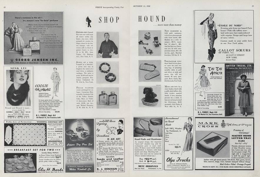 Shop Hound...More Taste than Money