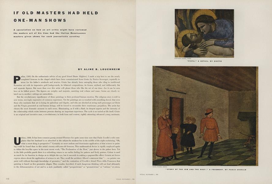 If Old Masters Had Held One-Man Shows