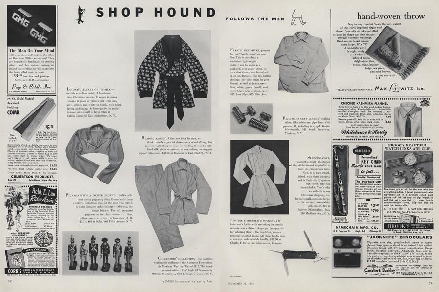 Shop Hound Follows the Men