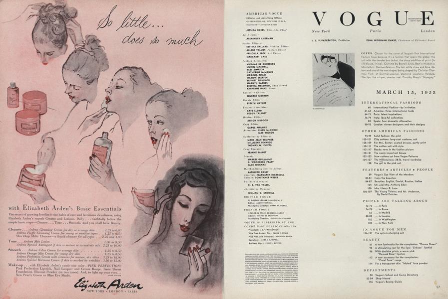 Cover Look | Vogue | March 15, 1953