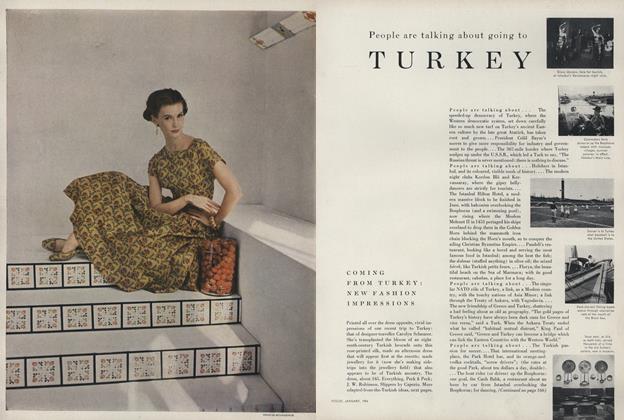 Vogue (British) 1954 January, René Bouché, Revillon, Marc