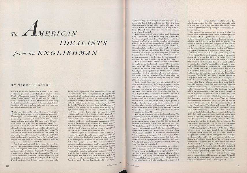 To American Idealists from an Englishman