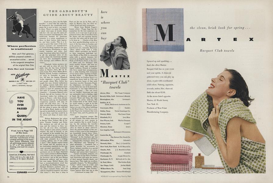 The Gadabout's Guide about Beauty