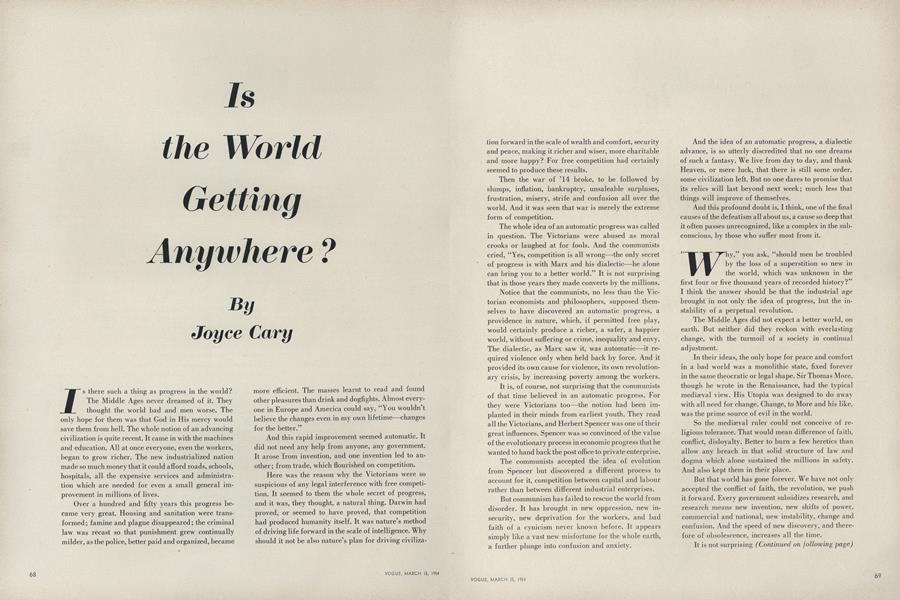 Is the World Getting Anywhere?