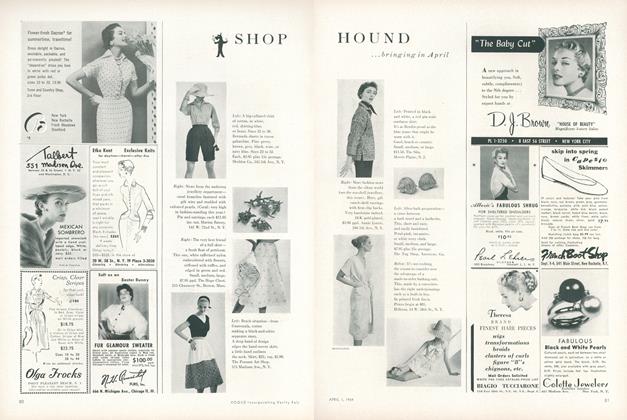 April Shopping List of a Vogue Reader | Vogue | APRIL 1, 1954