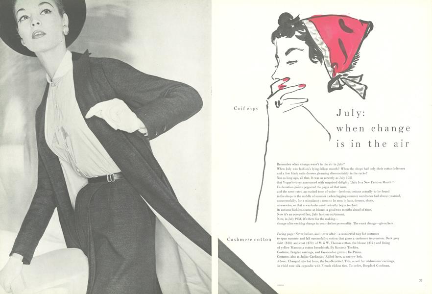 July: When Change is in the Air