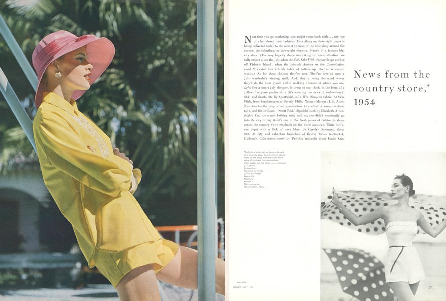 News from the Country Store, 1954