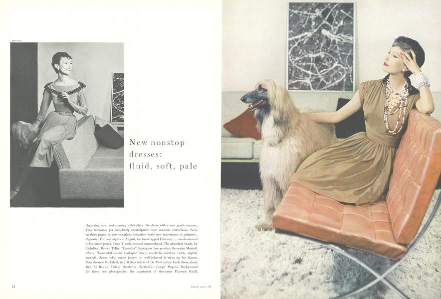 New Nonstop Dresses: Fluid, Soft, Pale