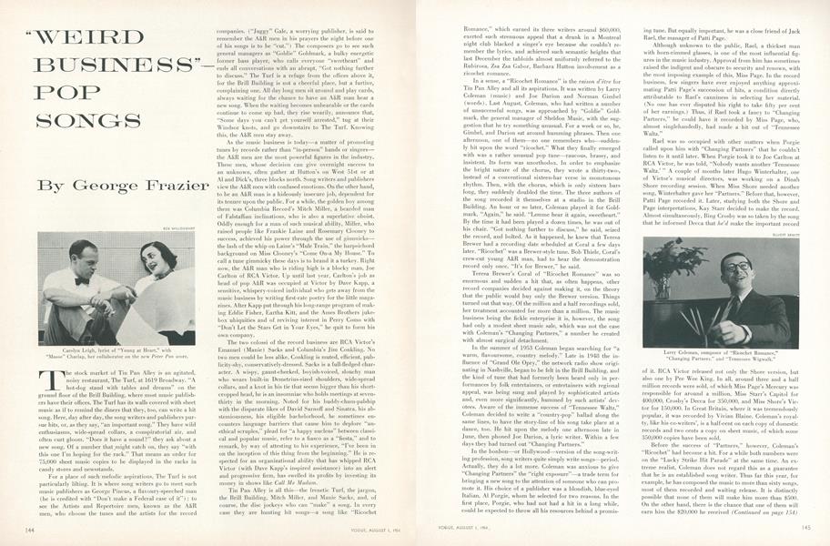 "Weird Business"–Pop Songs