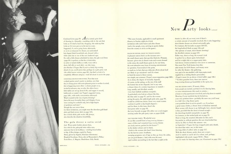 The Gala Evening—Two Approaches