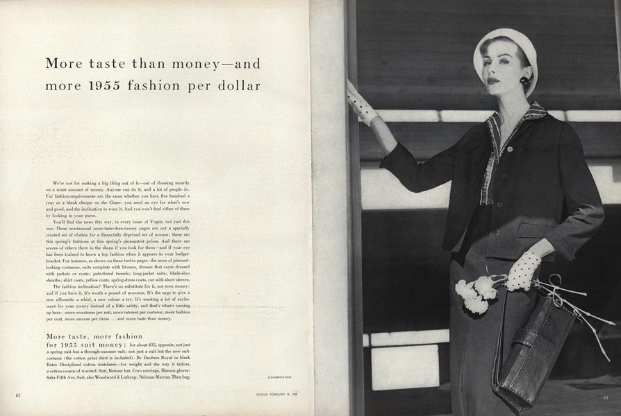 More Taste Than Money—and More 1955 Fashion Per Dollar