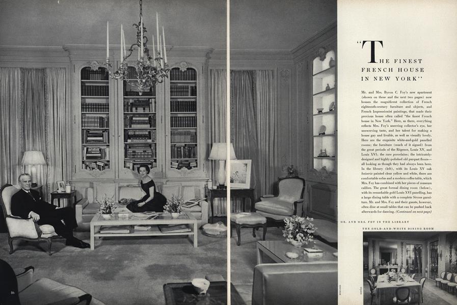 "The Finest French House in New York"