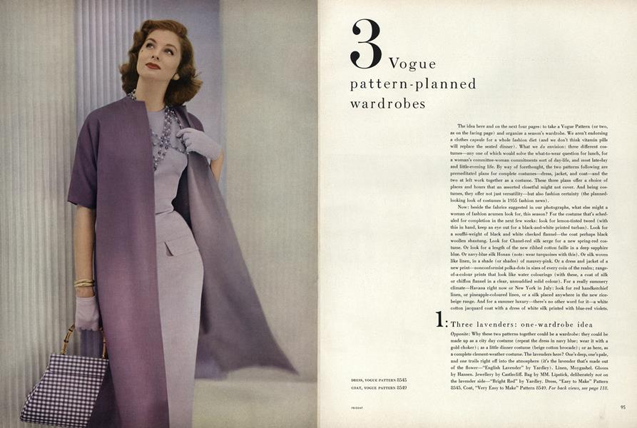 3 Vogue Pattern-planned Wardrobes