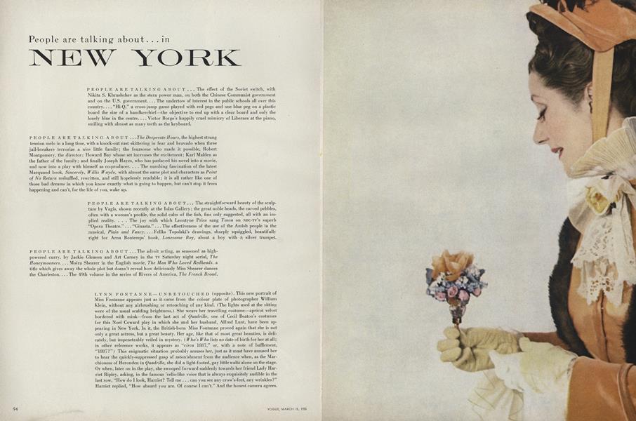 People Are Talking About...In New York