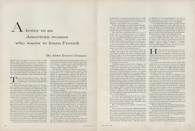 A Letter to an American Woman Who Wants to Learn French