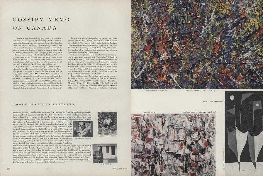 On Canada: Nationalism, Independence from the U.S. and Great Britain...