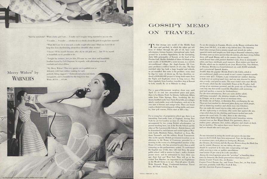 Gossipy Memo On Travel