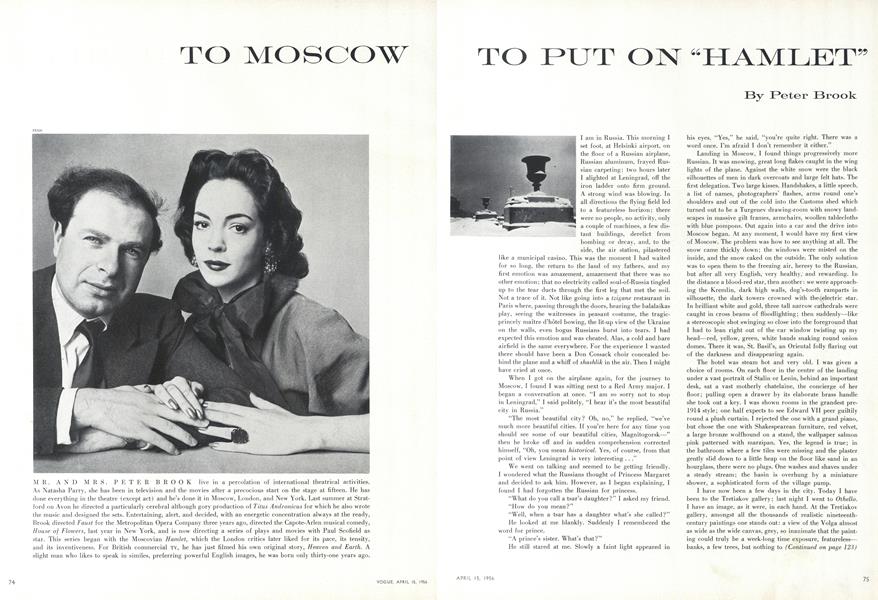 To Moscow to Put on "Hamlet"