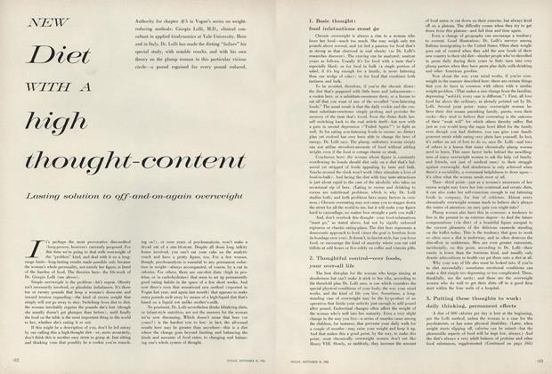 New Diet With a High Thought-Content