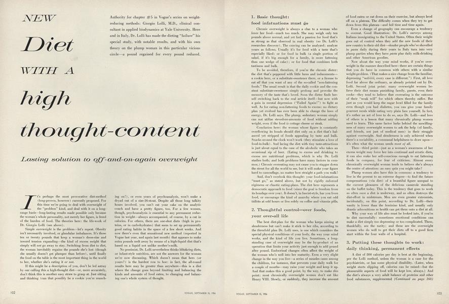 New Diet With a High Thought-Content