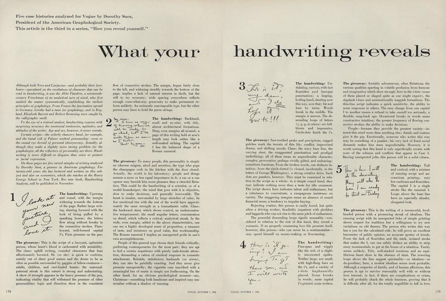 What Your Handwriting Reveals