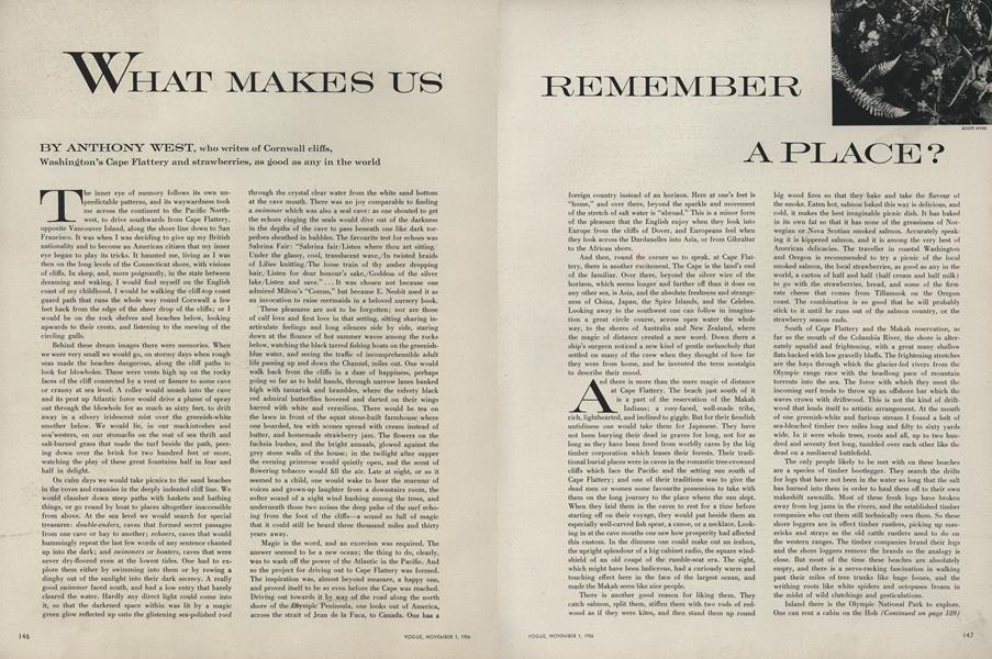 What Makes Us Remember a Place?