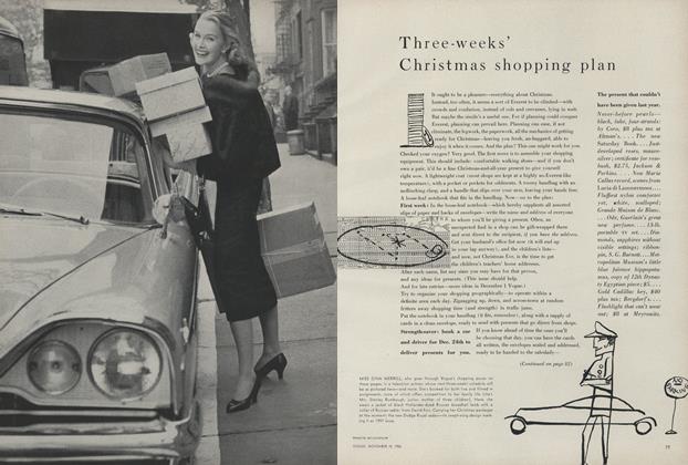 Three-Weeks' Christmas Shopping Plan