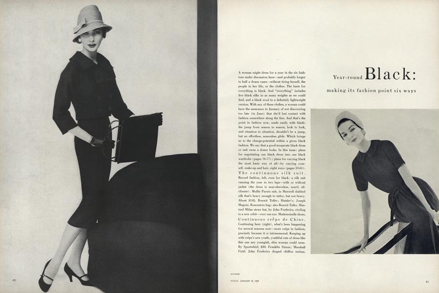 Year-round Black: Making Its Fashion Point Six Ways