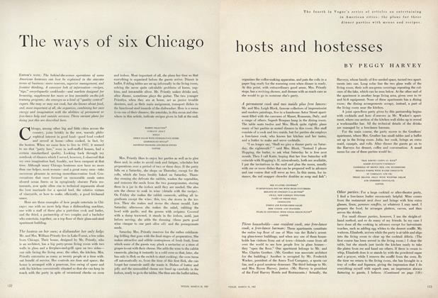 The Ways of Six Chicago Hosts and Hostesses