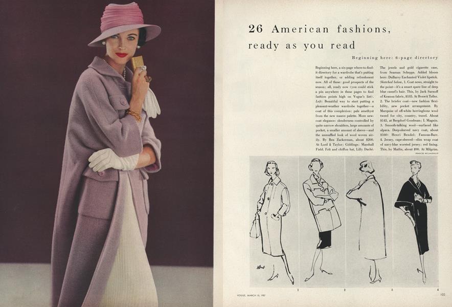 26 American Fashions, Ready as You Read