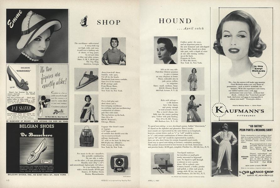 Shop Hound...April Catch