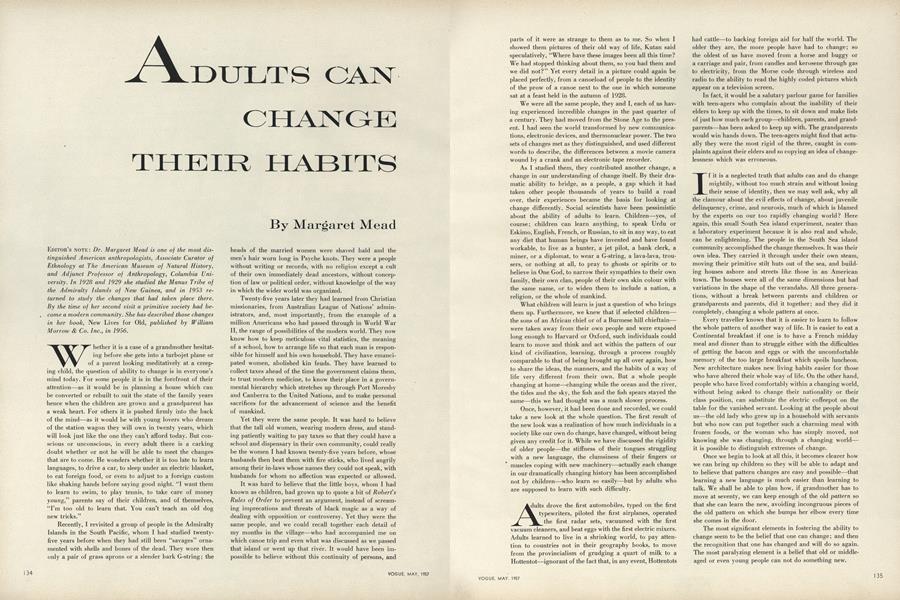 Adults Can Change Their Habits