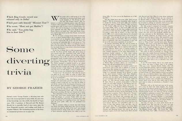 Some Diverting Trivia