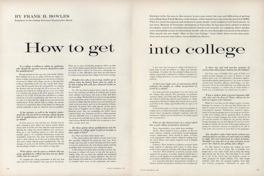 How to Get into College