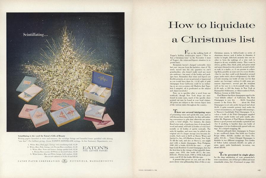 How to Liquidate a Christmas List