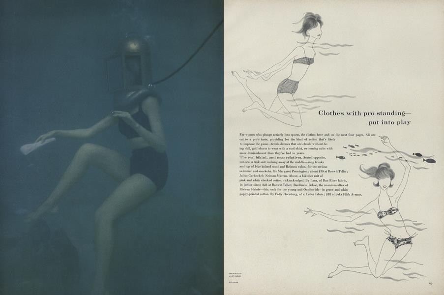 Clothes with Pro Standing—Put into Play