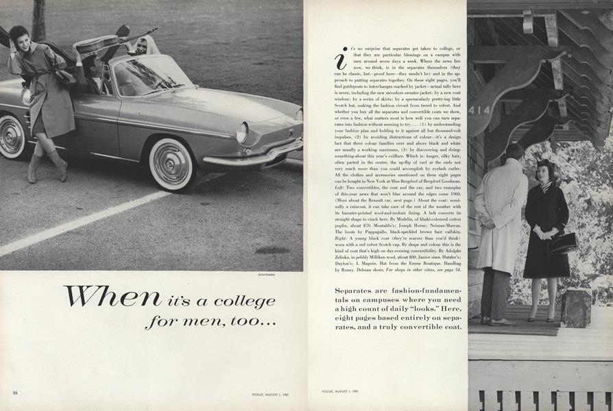 When It's a College for Men Too...