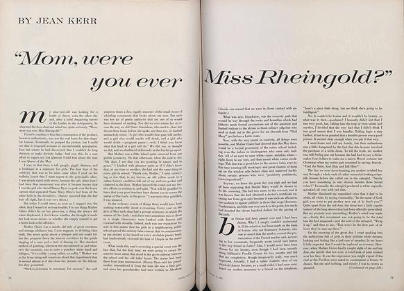 “Mom, Were You Ever Miss Rheingold?”
