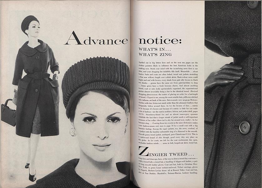 Advance Notice: What's In...What's Zing