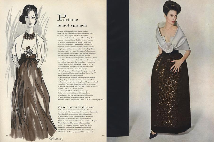 Perfume Is Not Spinach