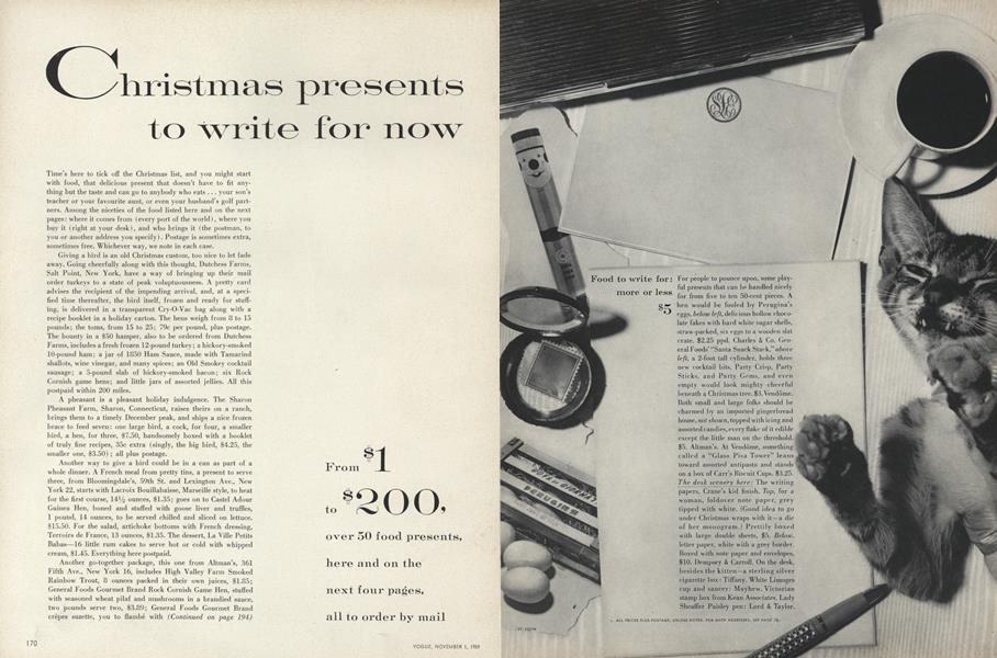 Christmas Presents to Write for Now