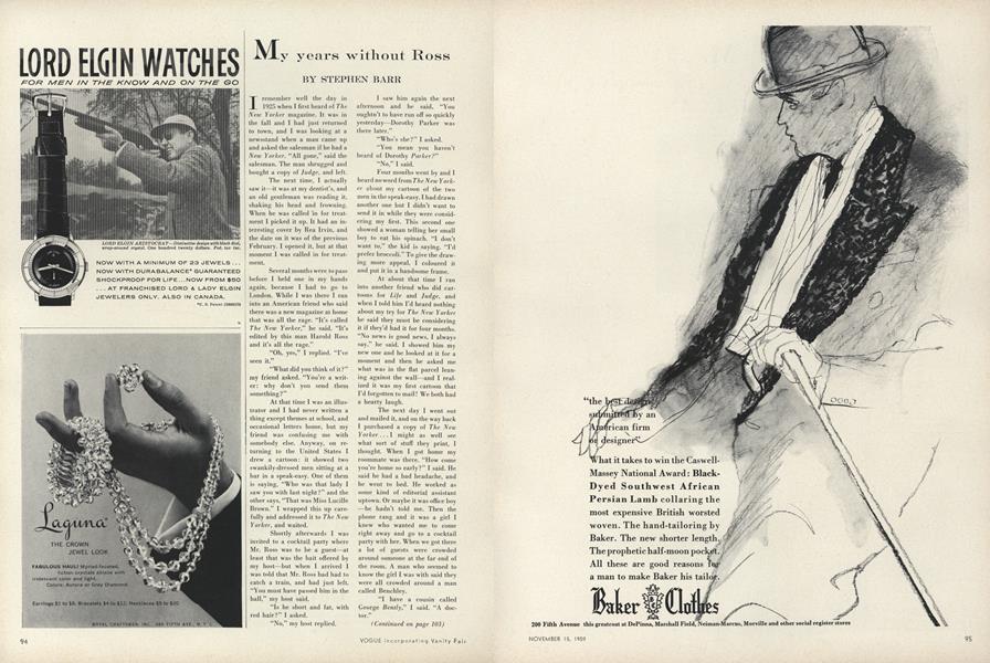 My Years Without Ross