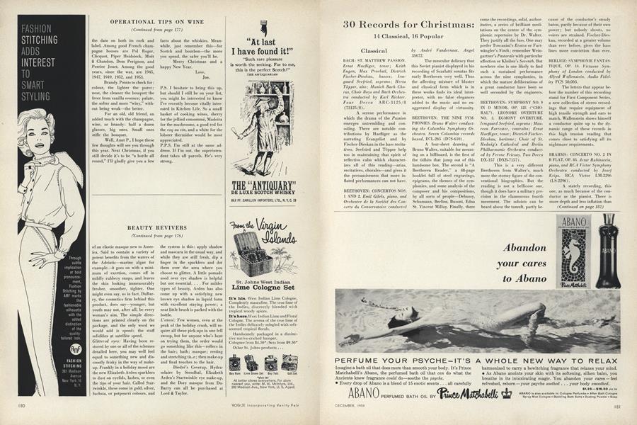 30 Records for Christmas: 14 Classical, 16 Popular