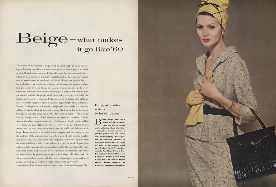 Beige—What Makes it Go Like '60
