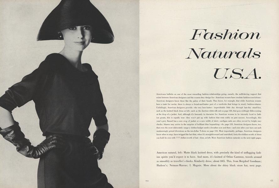 Fashion Naturals U.S.A. | Vogue | FEBRUARY 1, 1960