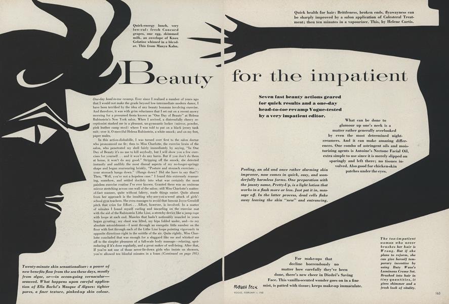 Beauty for the Impatient