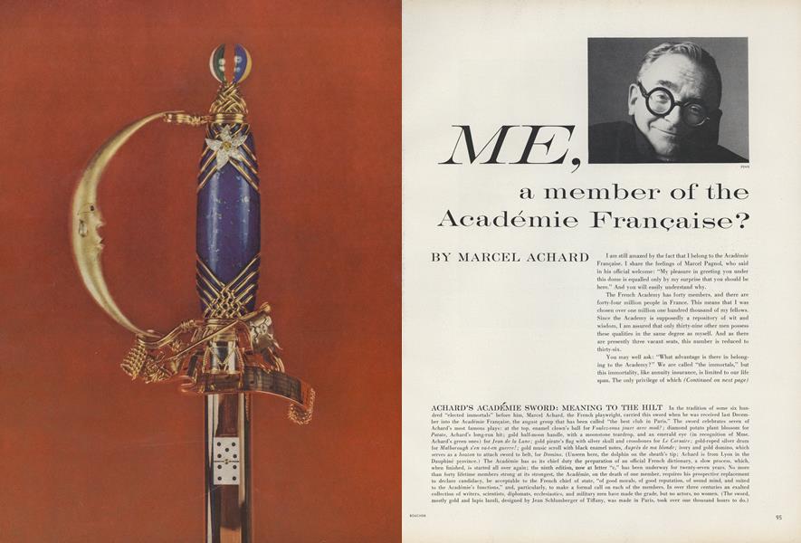 Me, a Member of the Academie Francaise?