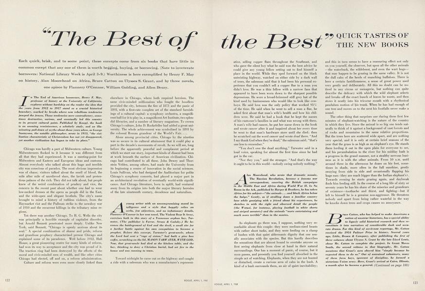 "The Best of the Best": Quick Tastes of the New Books