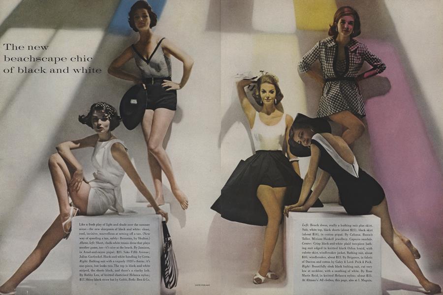 The New Beachscape Chic of Black and White