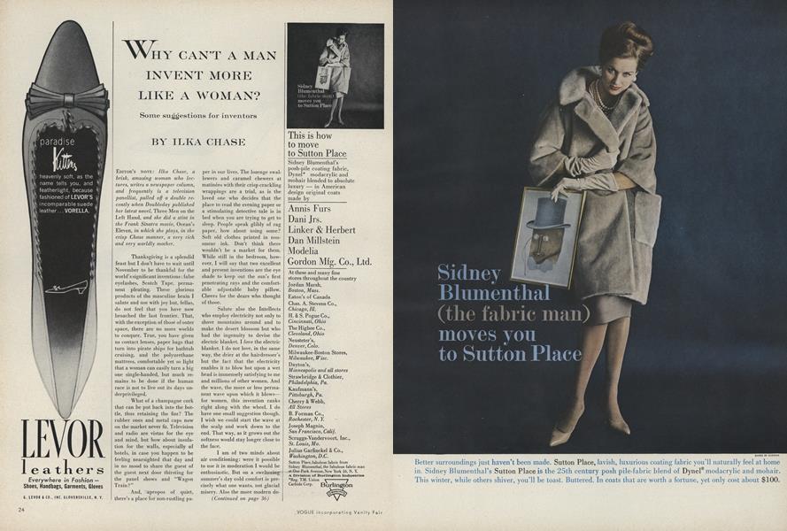 Why Can't a Man Invent More Like a Woman?